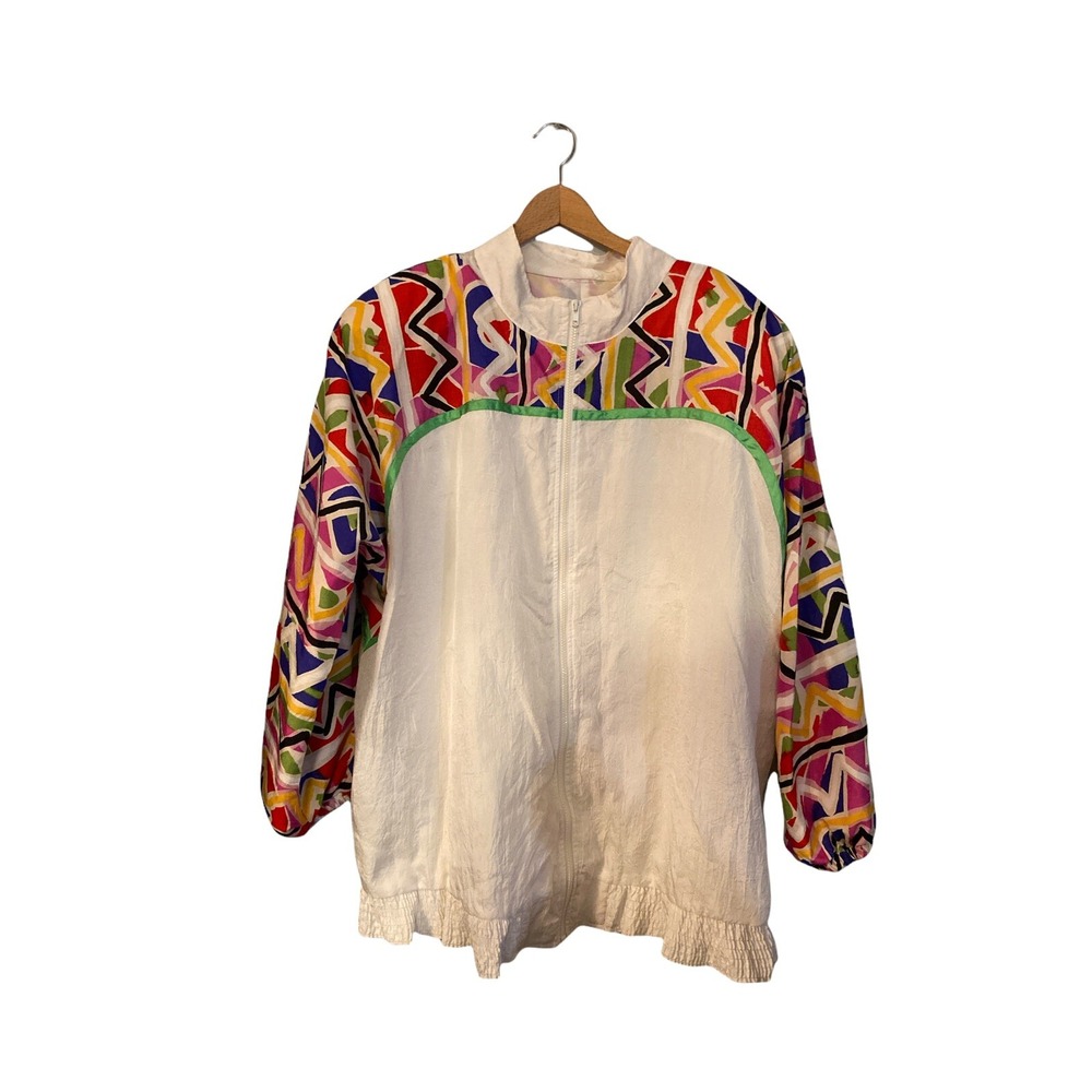 Vintage 80s David Alan California track jacket Women's Jacket Multicolor Size 3X